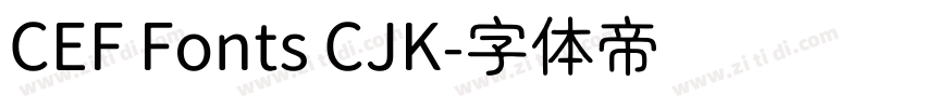 CEF Fonts CJK字体转换